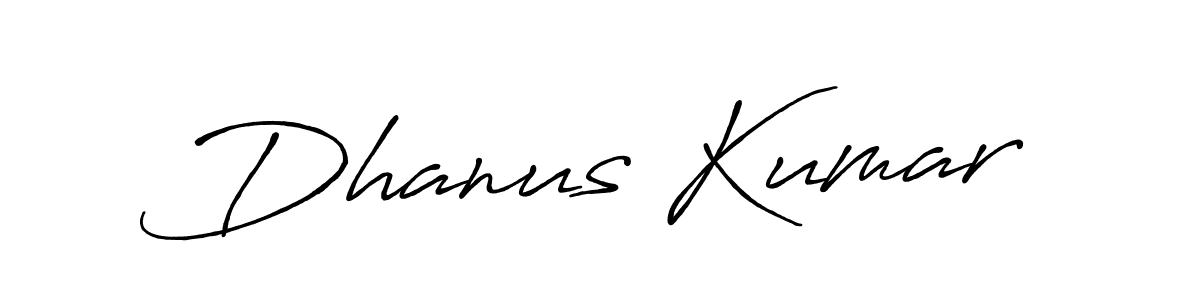 Make a beautiful signature design for name Dhanus Kumar. With this signature (Antro_Vectra_Bolder) style, you can create a handwritten signature for free. Dhanus Kumar signature style 7 images and pictures png