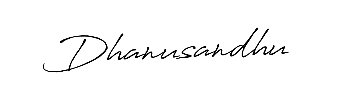 How to make Dhanusandhu signature? Antro_Vectra_Bolder is a professional autograph style. Create handwritten signature for Dhanusandhu name. Dhanusandhu signature style 7 images and pictures png