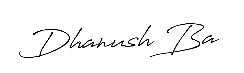 Also You can easily find your signature by using the search form. We will create Dhanush Ba name handwritten signature images for you free of cost using Antro_Vectra_Bolder sign style. Dhanush Ba signature style 7 images and pictures png