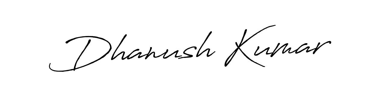 Create a beautiful signature design for name Dhanush Kumar. With this signature (Antro_Vectra_Bolder) fonts, you can make a handwritten signature for free. Dhanush Kumar signature style 7 images and pictures png