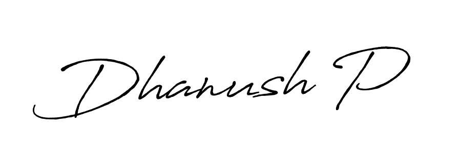It looks lik you need a new signature style for name Dhanush P. Design unique handwritten (Antro_Vectra_Bolder) signature with our free signature maker in just a few clicks. Dhanush P signature style 7 images and pictures png