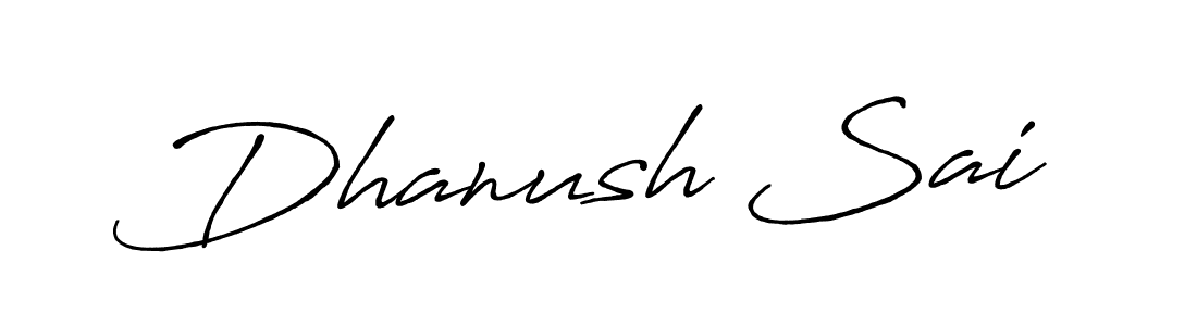 Design your own signature with our free online signature maker. With this signature software, you can create a handwritten (Antro_Vectra_Bolder) signature for name Dhanush Sai. Dhanush Sai signature style 7 images and pictures png