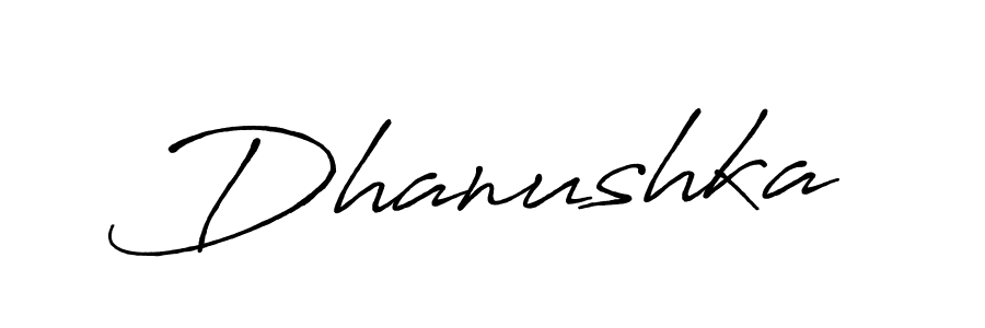 How to make Dhanushka signature? Antro_Vectra_Bolder is a professional autograph style. Create handwritten signature for Dhanushka name. Dhanushka signature style 7 images and pictures png