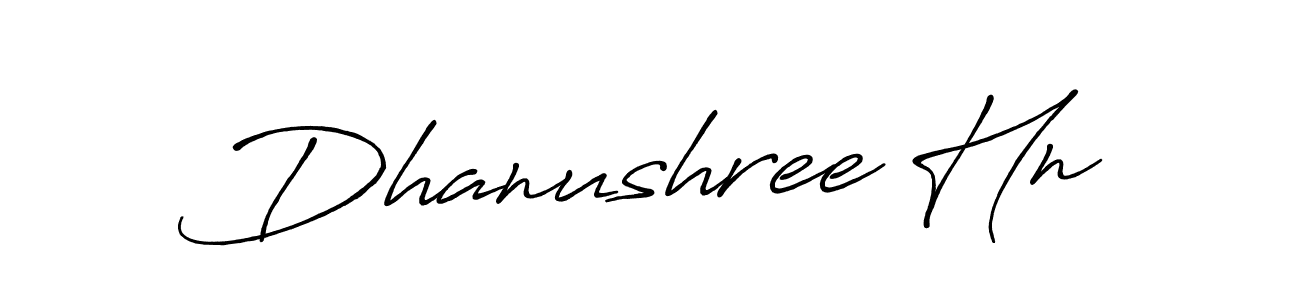 Use a signature maker to create a handwritten signature online. With this signature software, you can design (Antro_Vectra_Bolder) your own signature for name Dhanushree Hn. Dhanushree Hn signature style 7 images and pictures png