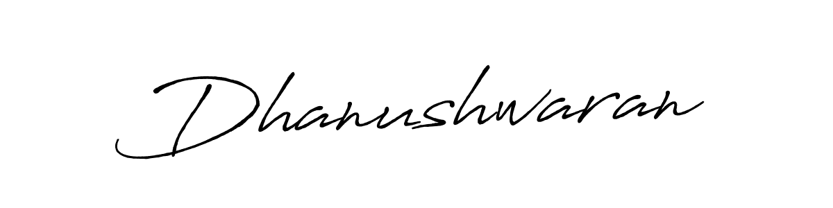 How to make Dhanushwaran name signature. Use Antro_Vectra_Bolder style for creating short signs online. This is the latest handwritten sign. Dhanushwaran signature style 7 images and pictures png
