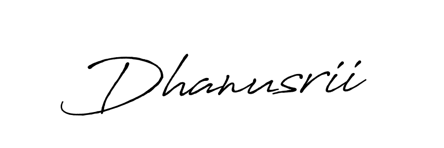 Dhanusrii stylish signature style. Best Handwritten Sign (Antro_Vectra_Bolder) for my name. Handwritten Signature Collection Ideas for my name Dhanusrii. Dhanusrii signature style 7 images and pictures png