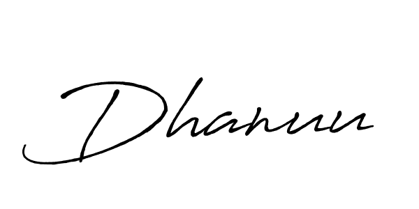 It looks lik you need a new signature style for name Dhanuu. Design unique handwritten (Antro_Vectra_Bolder) signature with our free signature maker in just a few clicks. Dhanuu signature style 7 images and pictures png