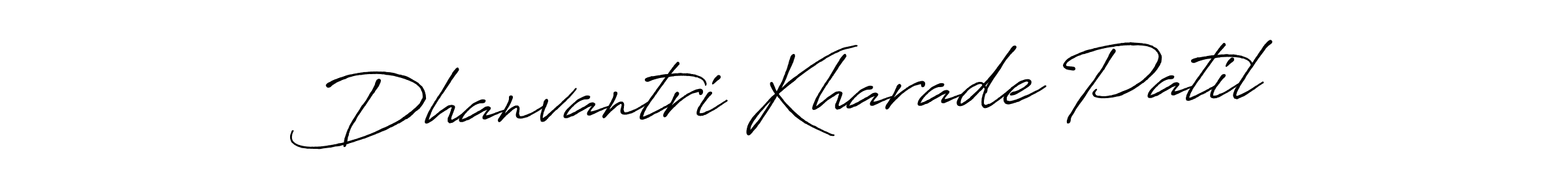 How to make Dhanvantri Kharade Patil signature? Antro_Vectra_Bolder is a professional autograph style. Create handwritten signature for Dhanvantri Kharade Patil name. Dhanvantri Kharade Patil signature style 7 images and pictures png