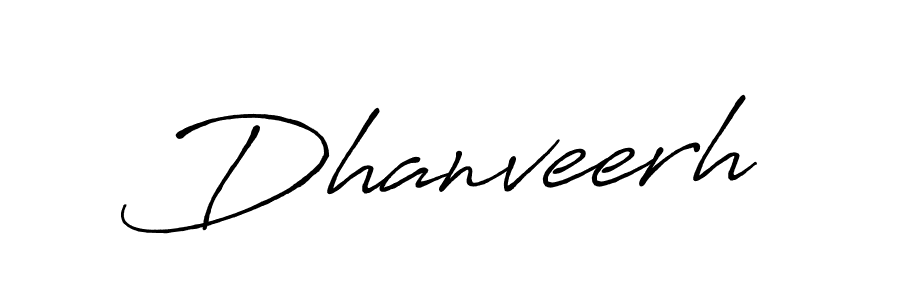 Design your own signature with our free online signature maker. With this signature software, you can create a handwritten (Antro_Vectra_Bolder) signature for name Dhanveerh. Dhanveerh signature style 7 images and pictures png