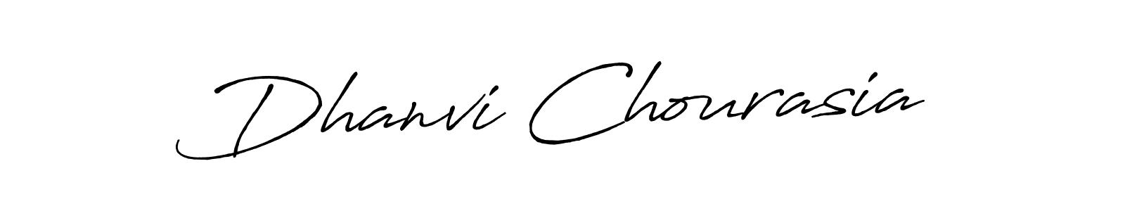 Antro_Vectra_Bolder is a professional signature style that is perfect for those who want to add a touch of class to their signature. It is also a great choice for those who want to make their signature more unique. Get Dhanvi Chourasia name to fancy signature for free. Dhanvi Chourasia signature style 7 images and pictures png