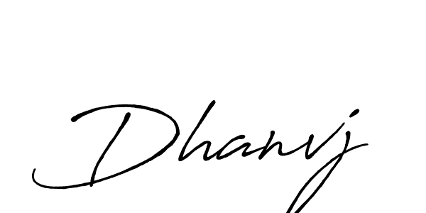 Make a beautiful signature design for name Dhanvj. Use this online signature maker to create a handwritten signature for free. Dhanvj signature style 7 images and pictures png