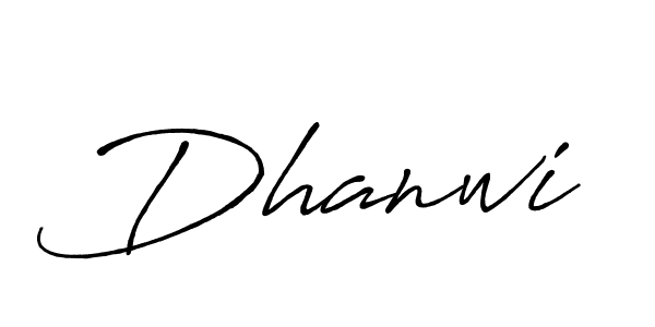 Also You can easily find your signature by using the search form. We will create Dhanwi name handwritten signature images for you free of cost using Antro_Vectra_Bolder sign style. Dhanwi signature style 7 images and pictures png