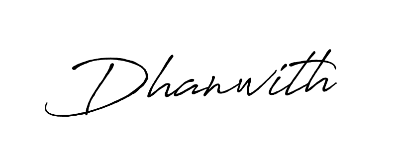 How to Draw Dhanwith signature style? Antro_Vectra_Bolder is a latest design signature styles for name Dhanwith. Dhanwith signature style 7 images and pictures png