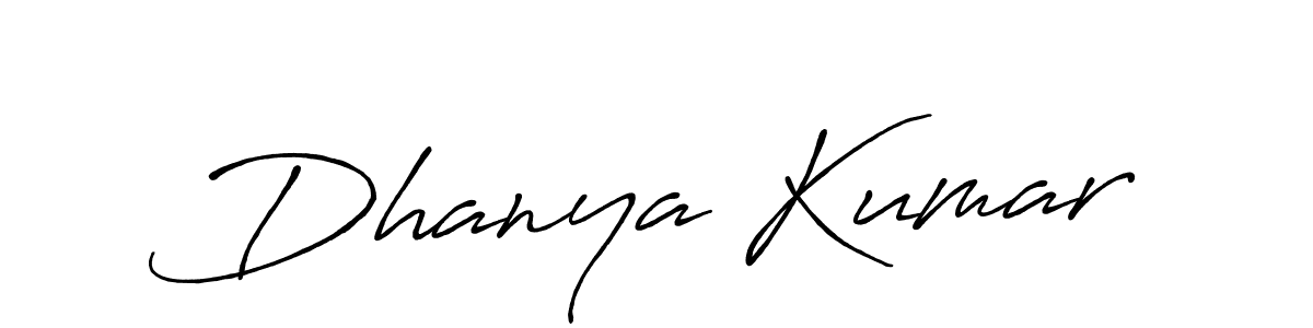 How to Draw Dhanya Kumar signature style? Antro_Vectra_Bolder is a latest design signature styles for name Dhanya Kumar. Dhanya Kumar signature style 7 images and pictures png