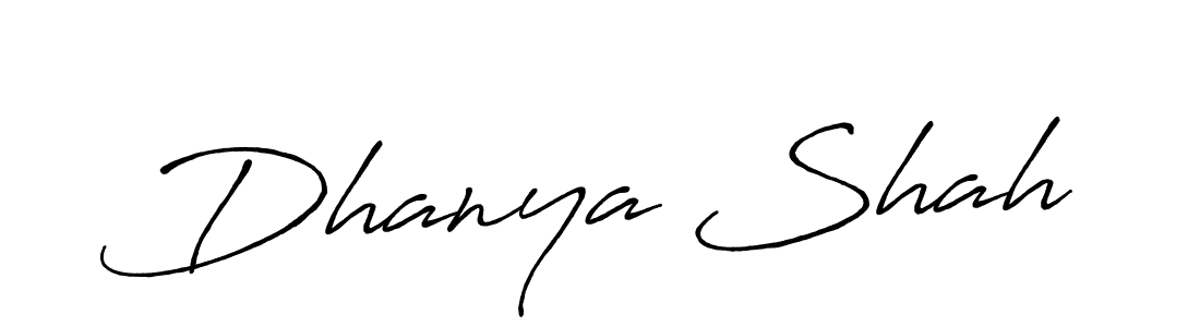 Design your own signature with our free online signature maker. With this signature software, you can create a handwritten (Antro_Vectra_Bolder) signature for name Dhanya Shah. Dhanya Shah signature style 7 images and pictures png