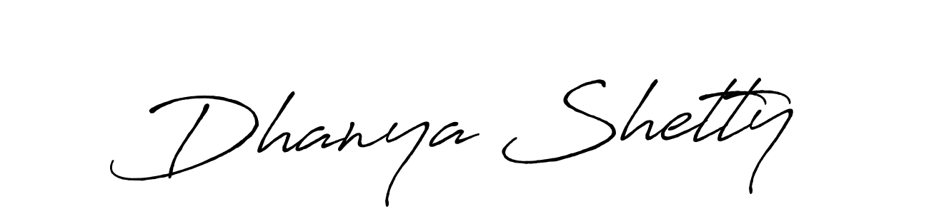 Make a beautiful signature design for name Dhanya Shetty. Use this online signature maker to create a handwritten signature for free. Dhanya Shetty signature style 7 images and pictures png