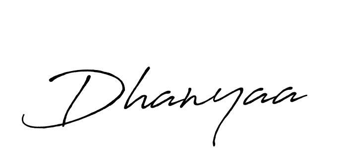 Also we have Dhanyaa name is the best signature style. Create professional handwritten signature collection using Antro_Vectra_Bolder autograph style. Dhanyaa signature style 7 images and pictures png