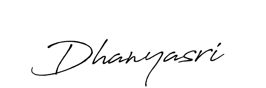 Create a beautiful signature design for name Dhanyasri. With this signature (Antro_Vectra_Bolder) fonts, you can make a handwritten signature for free. Dhanyasri signature style 7 images and pictures png