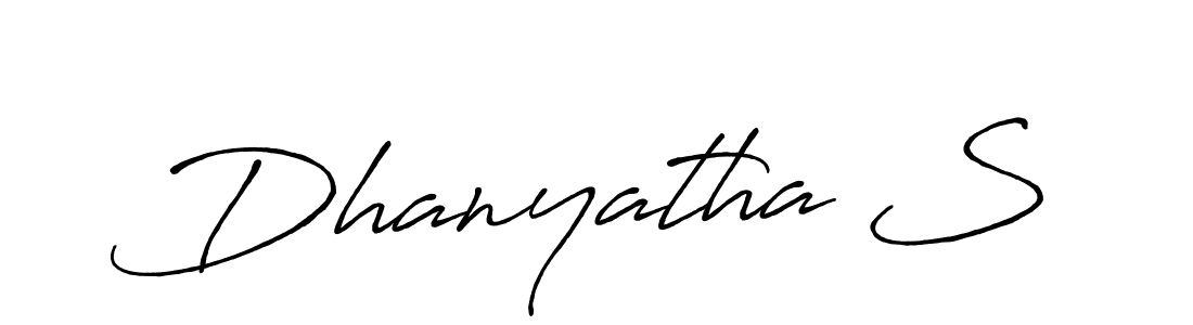 Also You can easily find your signature by using the search form. We will create Dhanyatha S name handwritten signature images for you free of cost using Antro_Vectra_Bolder sign style. Dhanyatha S signature style 7 images and pictures png