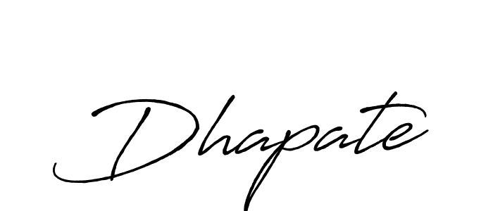 How to make Dhapate name signature. Use Antro_Vectra_Bolder style for creating short signs online. This is the latest handwritten sign. Dhapate signature style 7 images and pictures png