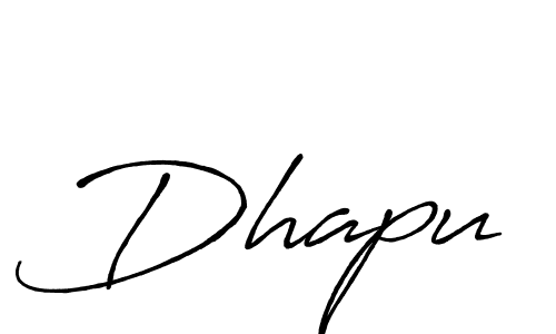 Create a beautiful signature design for name Dhapu. With this signature (Antro_Vectra_Bolder) fonts, you can make a handwritten signature for free. Dhapu signature style 7 images and pictures png