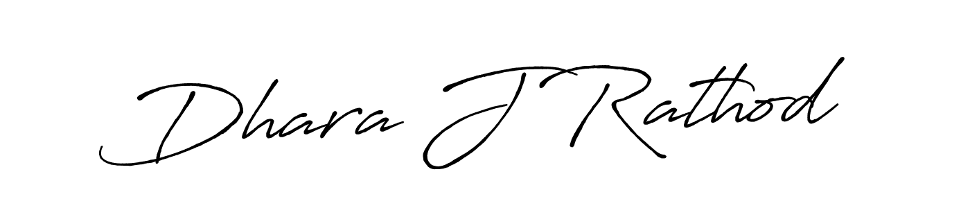 Create a beautiful signature design for name Dhara J Rathod. With this signature (Antro_Vectra_Bolder) fonts, you can make a handwritten signature for free. Dhara J Rathod signature style 7 images and pictures png