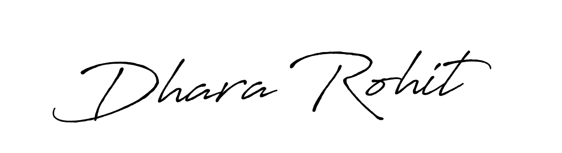 Make a beautiful signature design for name Dhara Rohit. With this signature (Antro_Vectra_Bolder) style, you can create a handwritten signature for free. Dhara Rohit signature style 7 images and pictures png