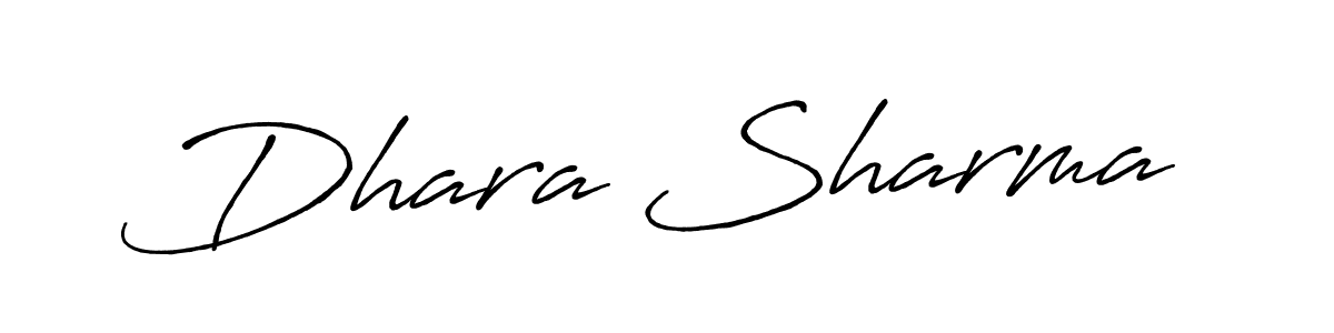 How to make Dhara Sharma name signature. Use Antro_Vectra_Bolder style for creating short signs online. This is the latest handwritten sign. Dhara Sharma signature style 7 images and pictures png