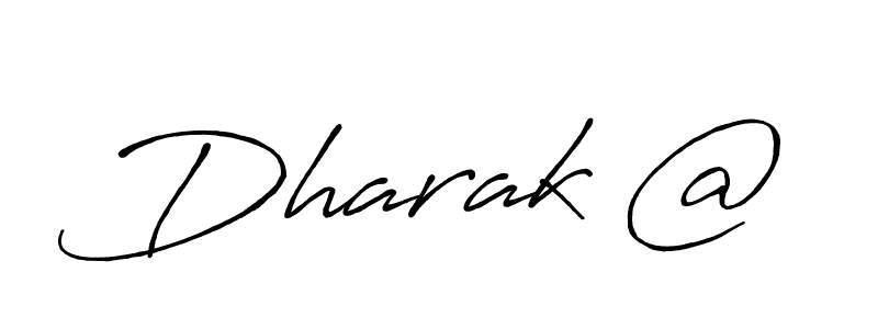 if you are searching for the best signature style for your name Dharak @. so please give up your signature search. here we have designed multiple signature styles  using Antro_Vectra_Bolder. Dharak @ signature style 7 images and pictures png