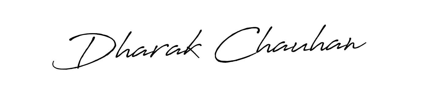 Dharak Chauhan stylish signature style. Best Handwritten Sign (Antro_Vectra_Bolder) for my name. Handwritten Signature Collection Ideas for my name Dharak Chauhan. Dharak Chauhan signature style 7 images and pictures png