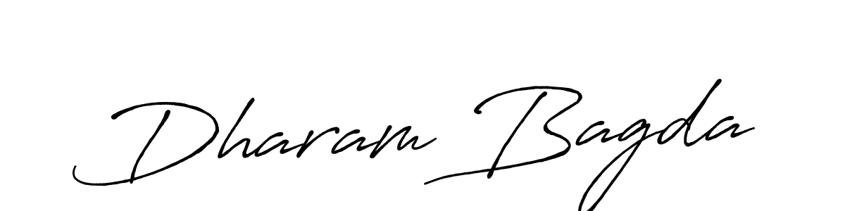 Antro_Vectra_Bolder is a professional signature style that is perfect for those who want to add a touch of class to their signature. It is also a great choice for those who want to make their signature more unique. Get Dharam Bagda name to fancy signature for free. Dharam Bagda signature style 7 images and pictures png