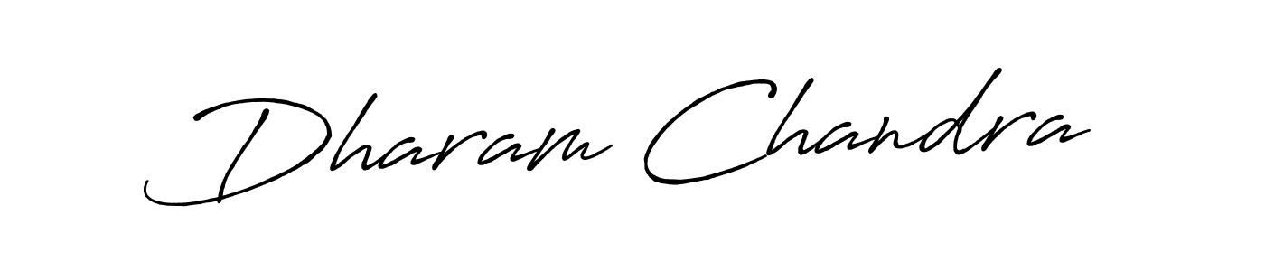 Dharam Chandra stylish signature style. Best Handwritten Sign (Antro_Vectra_Bolder) for my name. Handwritten Signature Collection Ideas for my name Dharam Chandra. Dharam Chandra signature style 7 images and pictures png