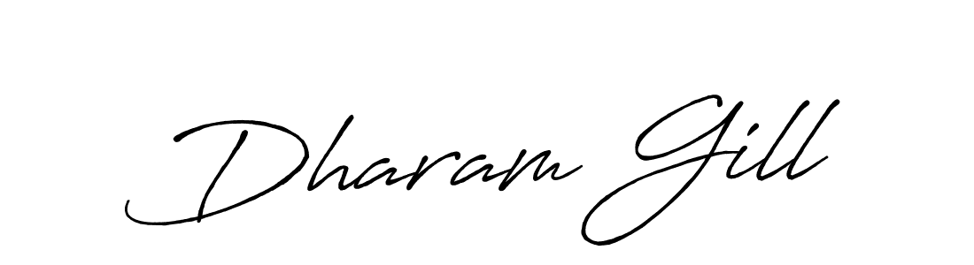 Make a beautiful signature design for name Dharam Gill. Use this online signature maker to create a handwritten signature for free. Dharam Gill signature style 7 images and pictures png
