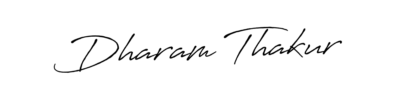 How to make Dharam Thakur name signature. Use Antro_Vectra_Bolder style for creating short signs online. This is the latest handwritten sign. Dharam Thakur signature style 7 images and pictures png