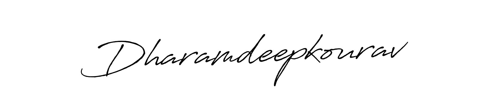 Design your own signature with our free online signature maker. With this signature software, you can create a handwritten (Antro_Vectra_Bolder) signature for name Dharamdeepkourav. Dharamdeepkourav signature style 7 images and pictures png