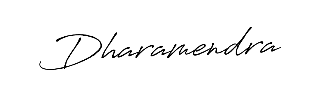 Make a beautiful signature design for name Dharamendra. With this signature (Antro_Vectra_Bolder) style, you can create a handwritten signature for free. Dharamendra signature style 7 images and pictures png