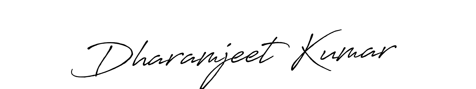 Create a beautiful signature design for name Dharamjeet Kumar. With this signature (Antro_Vectra_Bolder) fonts, you can make a handwritten signature for free. Dharamjeet Kumar signature style 7 images and pictures png