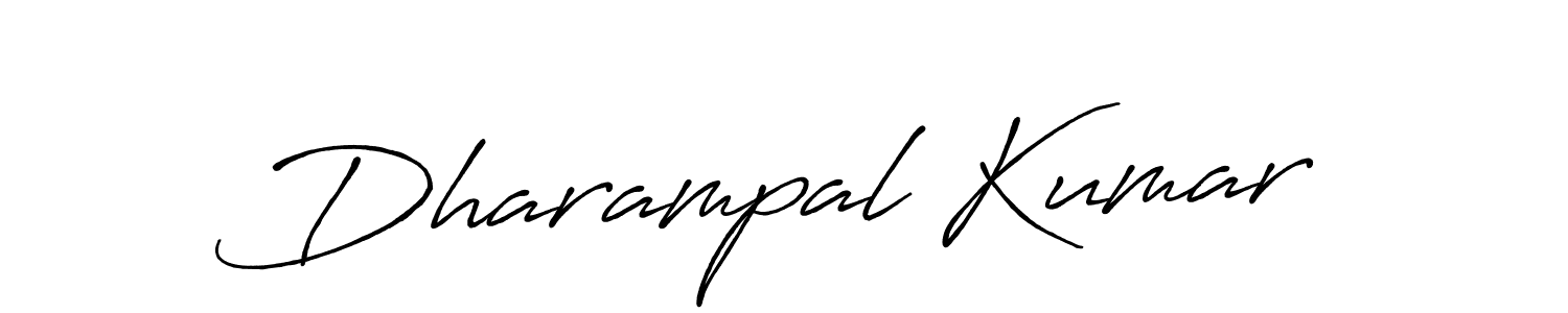 Create a beautiful signature design for name Dharampal Kumar. With this signature (Antro_Vectra_Bolder) fonts, you can make a handwritten signature for free. Dharampal Kumar signature style 7 images and pictures png