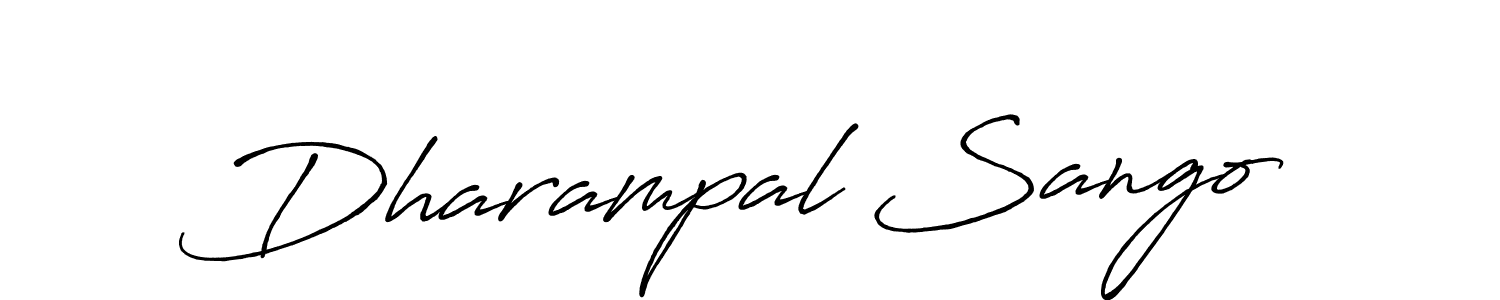 How to make Dharampal Sango signature? Antro_Vectra_Bolder is a professional autograph style. Create handwritten signature for Dharampal Sango name. Dharampal Sango signature style 7 images and pictures png