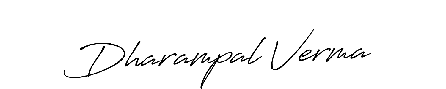 The best way (Antro_Vectra_Bolder) to make a short signature is to pick only two or three words in your name. The name Dharampal Verma include a total of six letters. For converting this name. Dharampal Verma signature style 7 images and pictures png