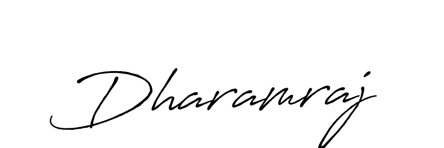 Make a beautiful signature design for name Dharamraj. With this signature (Antro_Vectra_Bolder) style, you can create a handwritten signature for free. Dharamraj signature style 7 images and pictures png