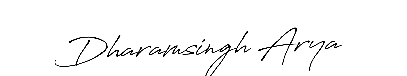 How to make Dharamsingh Arya signature? Antro_Vectra_Bolder is a professional autograph style. Create handwritten signature for Dharamsingh Arya name. Dharamsingh Arya signature style 7 images and pictures png