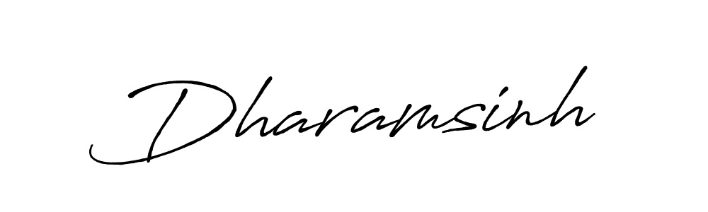 How to make Dharamsinh name signature. Use Antro_Vectra_Bolder style for creating short signs online. This is the latest handwritten sign. Dharamsinh signature style 7 images and pictures png