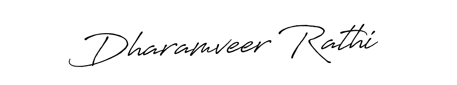 How to make Dharamveer Rathi name signature. Use Antro_Vectra_Bolder style for creating short signs online. This is the latest handwritten sign. Dharamveer Rathi signature style 7 images and pictures png