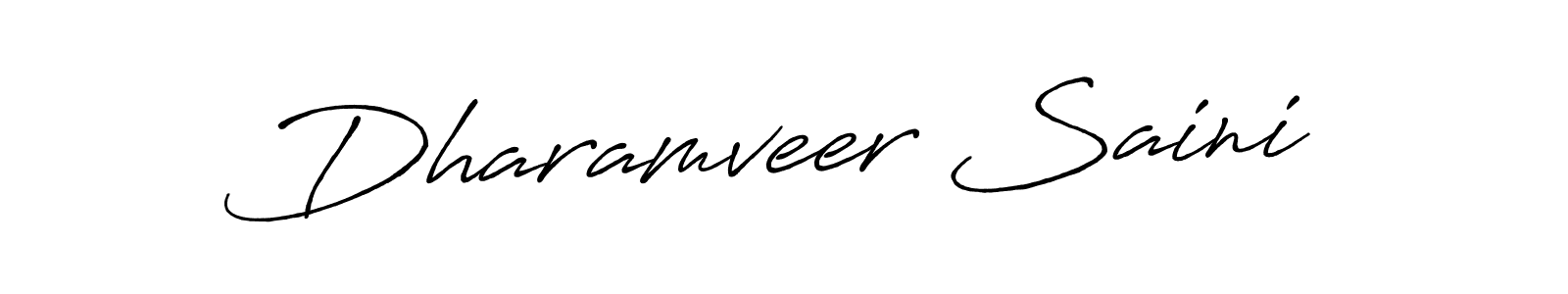 Use a signature maker to create a handwritten signature online. With this signature software, you can design (Antro_Vectra_Bolder) your own signature for name Dharamveer Saini. Dharamveer Saini signature style 7 images and pictures png