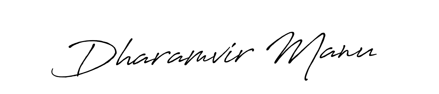 Antro_Vectra_Bolder is a professional signature style that is perfect for those who want to add a touch of class to their signature. It is also a great choice for those who want to make their signature more unique. Get Dharamvir Manu name to fancy signature for free. Dharamvir Manu signature style 7 images and pictures png