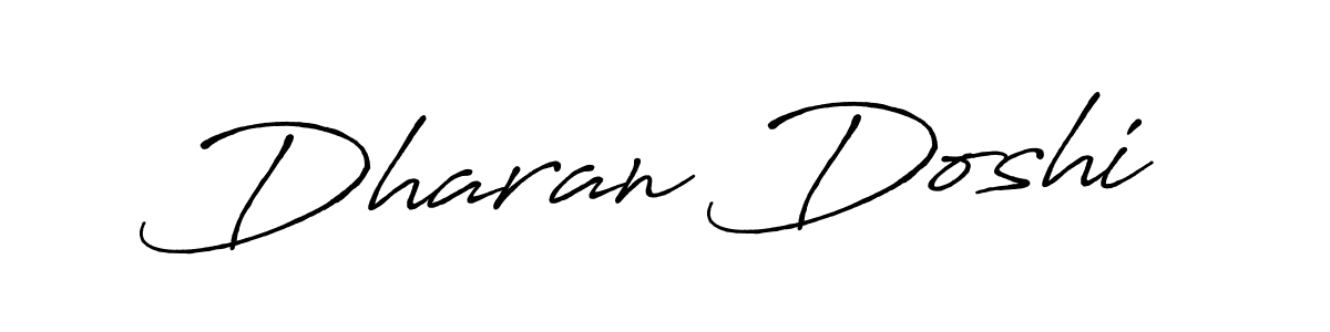 Also we have Dharan Doshi name is the best signature style. Create professional handwritten signature collection using Antro_Vectra_Bolder autograph style. Dharan Doshi signature style 7 images and pictures png