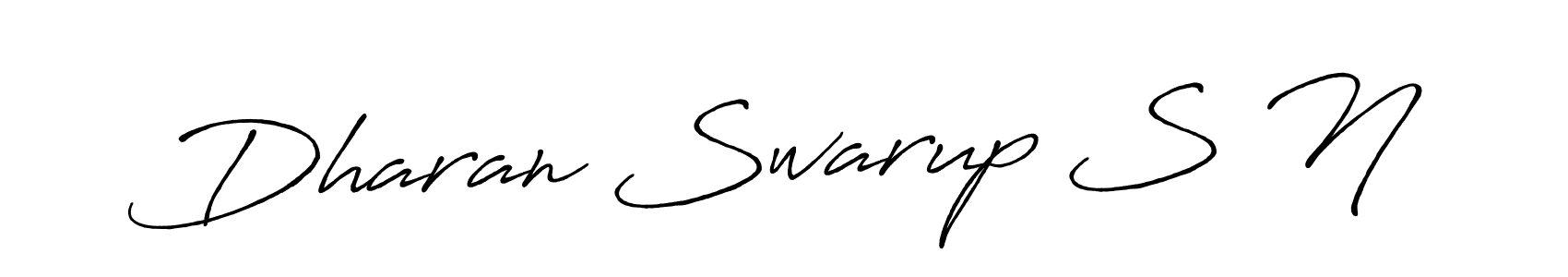 Design your own signature with our free online signature maker. With this signature software, you can create a handwritten (Antro_Vectra_Bolder) signature for name Dharan Swarup S N. Dharan Swarup S N signature style 7 images and pictures png