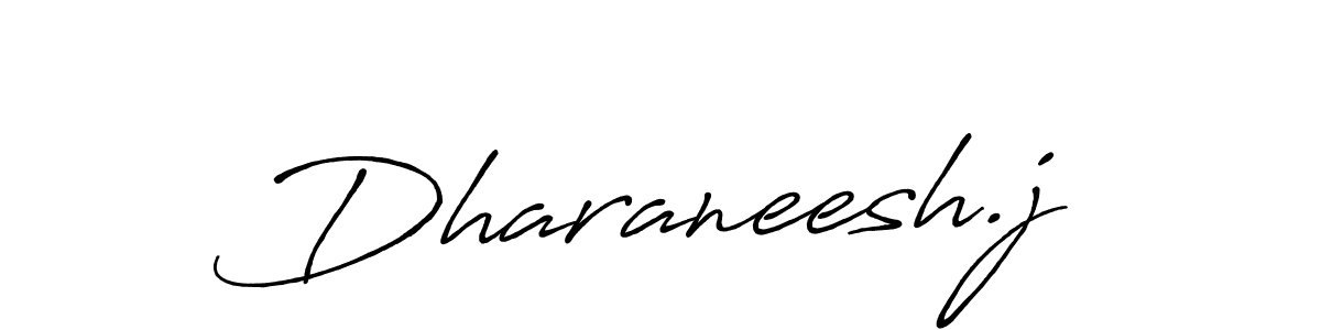How to make Dharaneesh.j signature? Antro_Vectra_Bolder is a professional autograph style. Create handwritten signature for Dharaneesh.j name. Dharaneesh.j signature style 7 images and pictures png