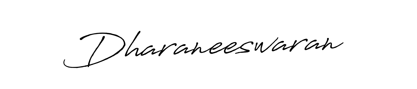 Make a beautiful signature design for name Dharaneeswaran. With this signature (Antro_Vectra_Bolder) style, you can create a handwritten signature for free. Dharaneeswaran signature style 7 images and pictures png